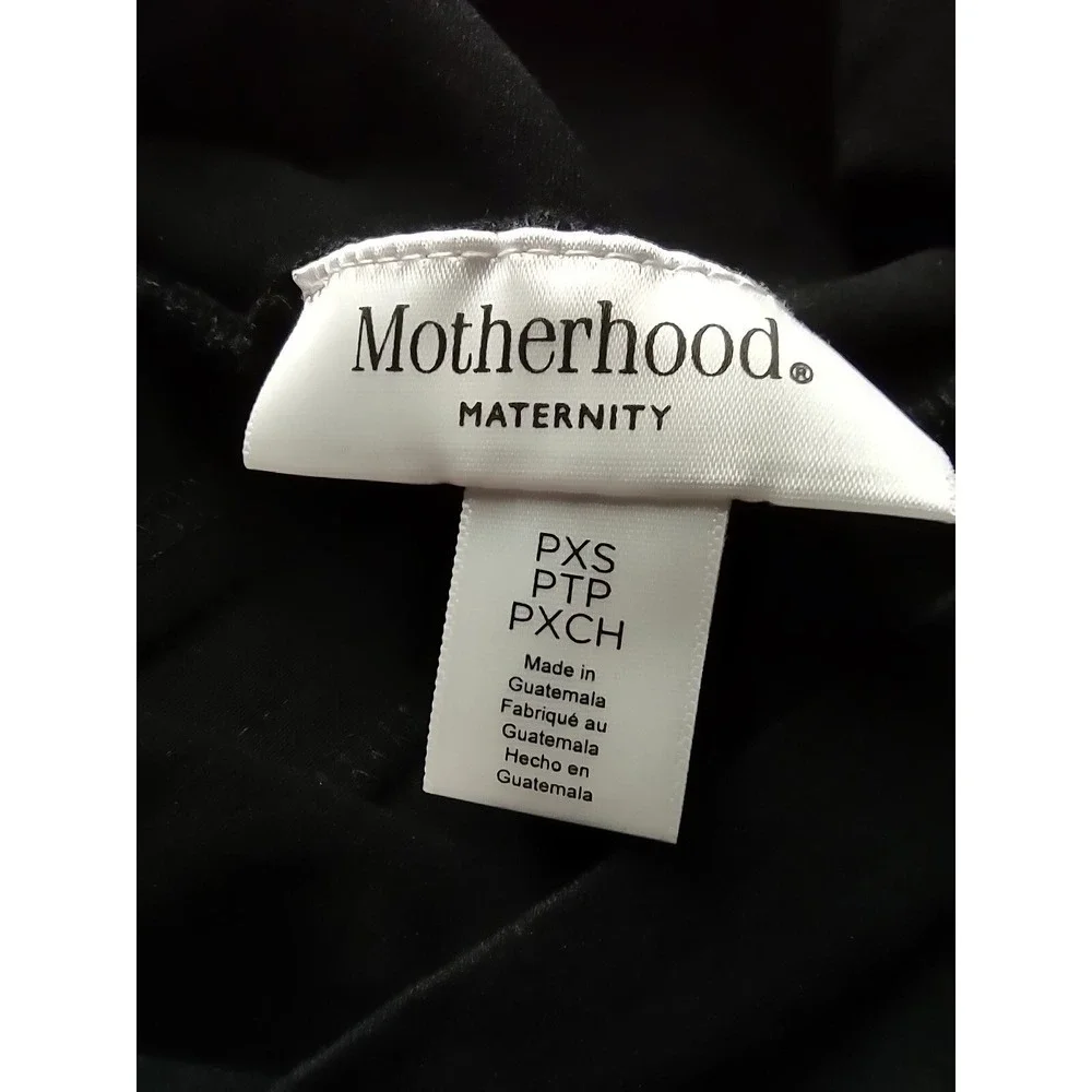 Maternity Womens PXS Motherhood Black Knit Pregnancy Dress Pant Adult Petite New